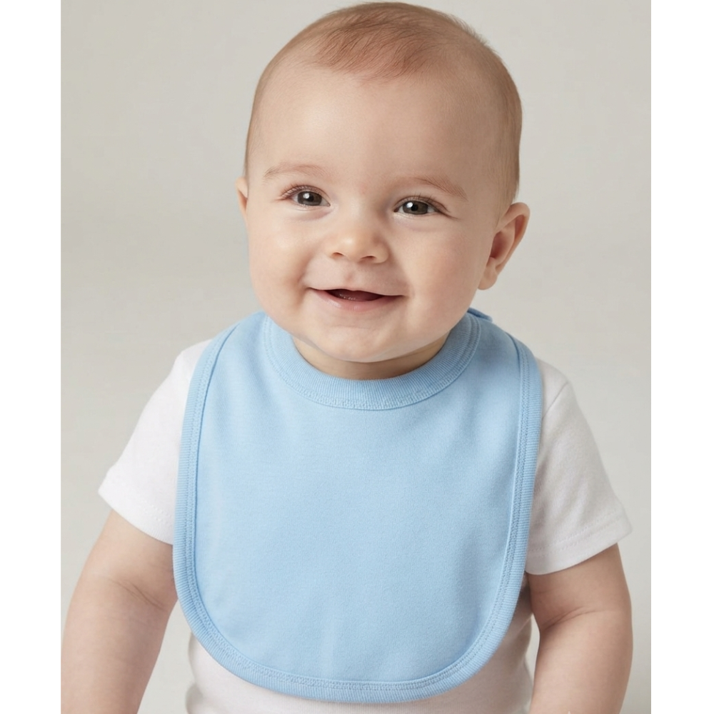 BB7: Plain Blue Pull Over Head Bib (Made in UK) BB7: Plain Blue Pull Over Head Bib (Made in UK)